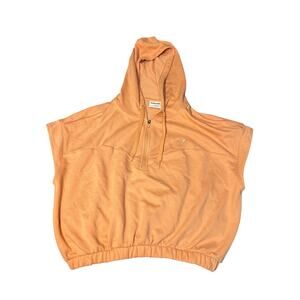 Gymshark x Whitney Simmons Womens Sleeveless Hoodie Cropped Zip Coral Size Small